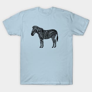 Zebra - hand drawn detailed animal design T-Shirt